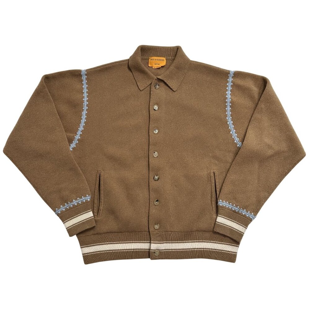 Guest in Residence Letterman Jacket in Brown